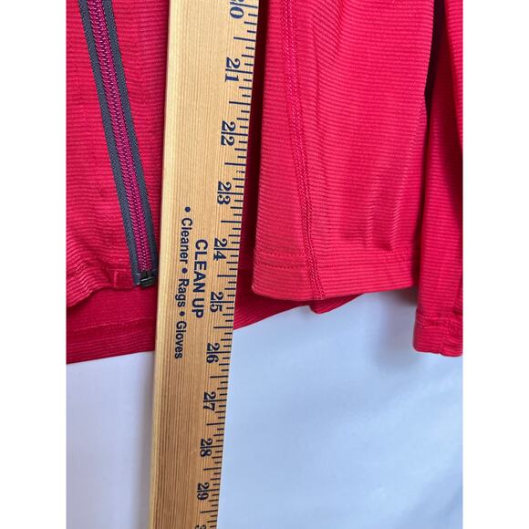Lole Women's Size Medium Red Zip Front Long Sleeve Lightweight Jacket Athleisure - Picture 6 of 8
